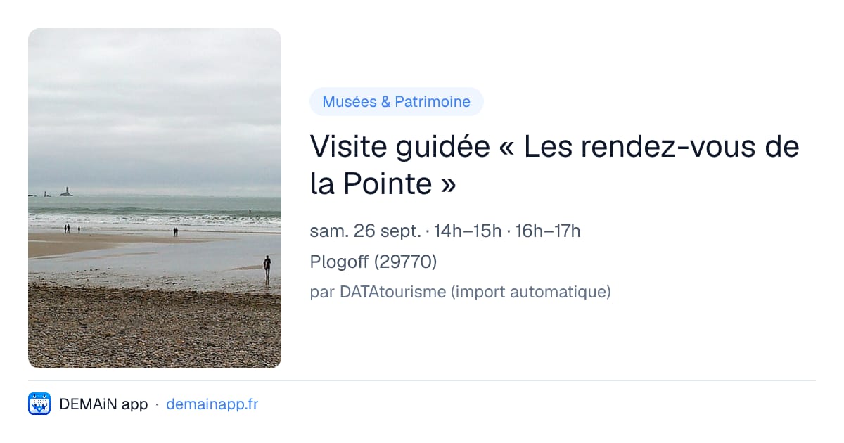 Visite guidée « Les rendez-vous de la Pointe » — Plogoff
