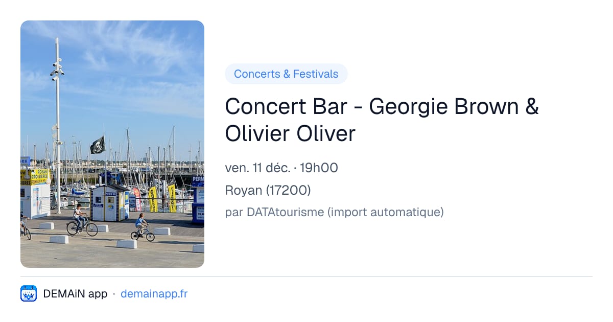 Concert Bar - Georgie Brown & Olivier Oliver — Royan