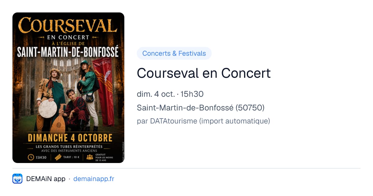Courseval en Concert — Saint-Martin-de-Bonfossé