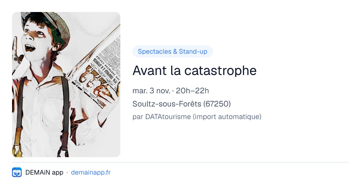Avant la catastrophe — Soultz-sous-Forêts