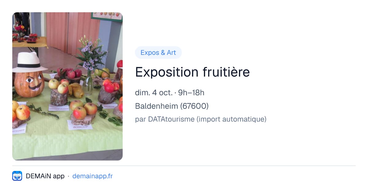 Exposition fruitière — Baldenheim