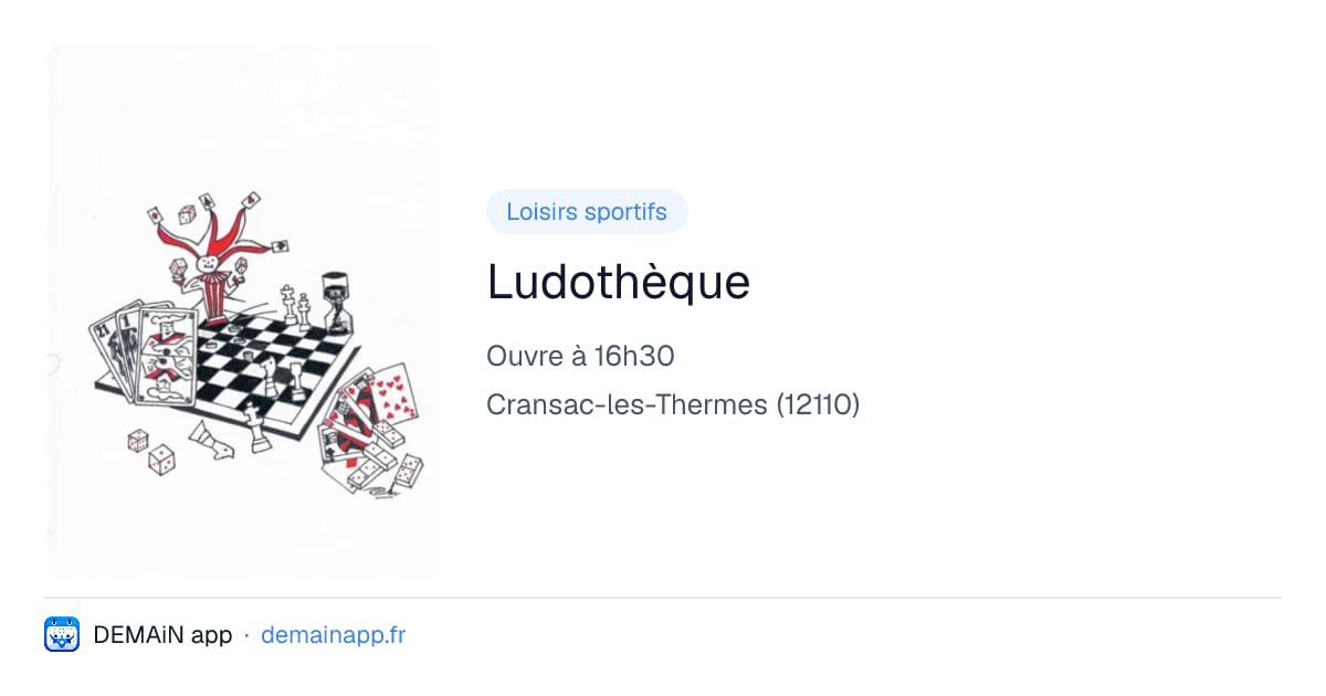 Ludothèque — Cransac-les-Thermes