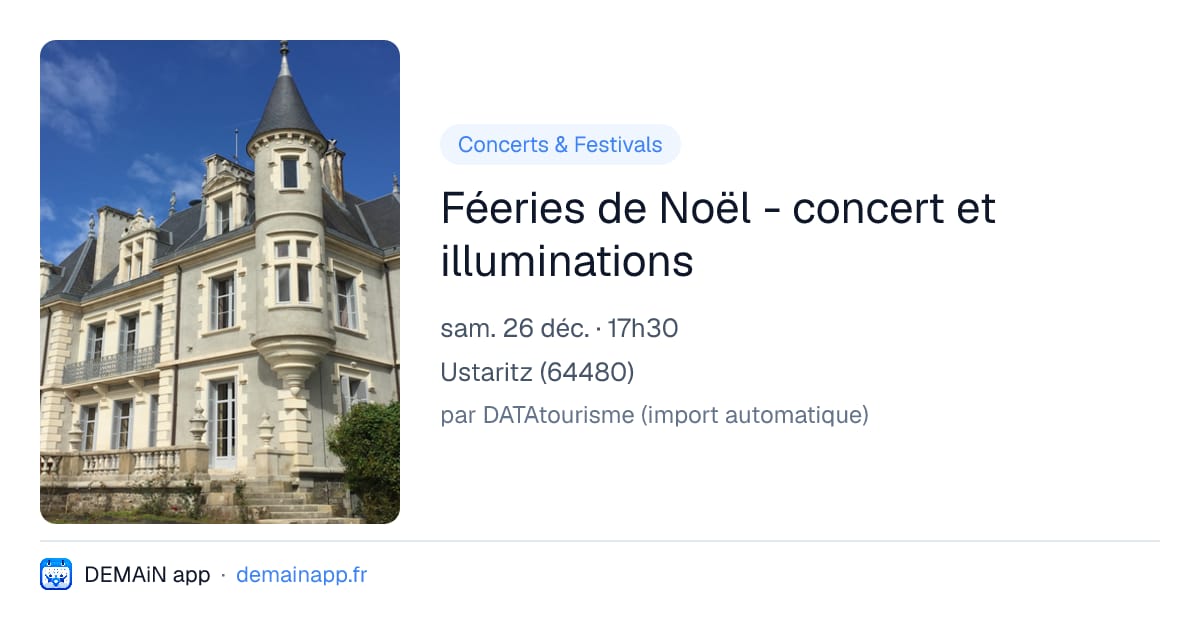 Féeries de Noël - concert et illuminations — Ustaritz