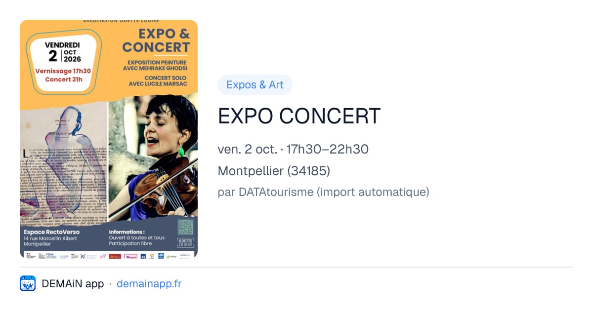EXPO CONCERT — Montpellier