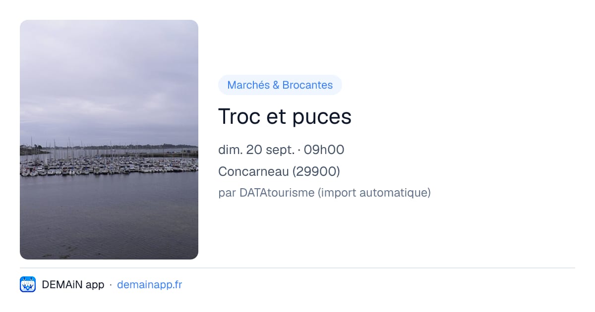 Troc et puces — Concarneau