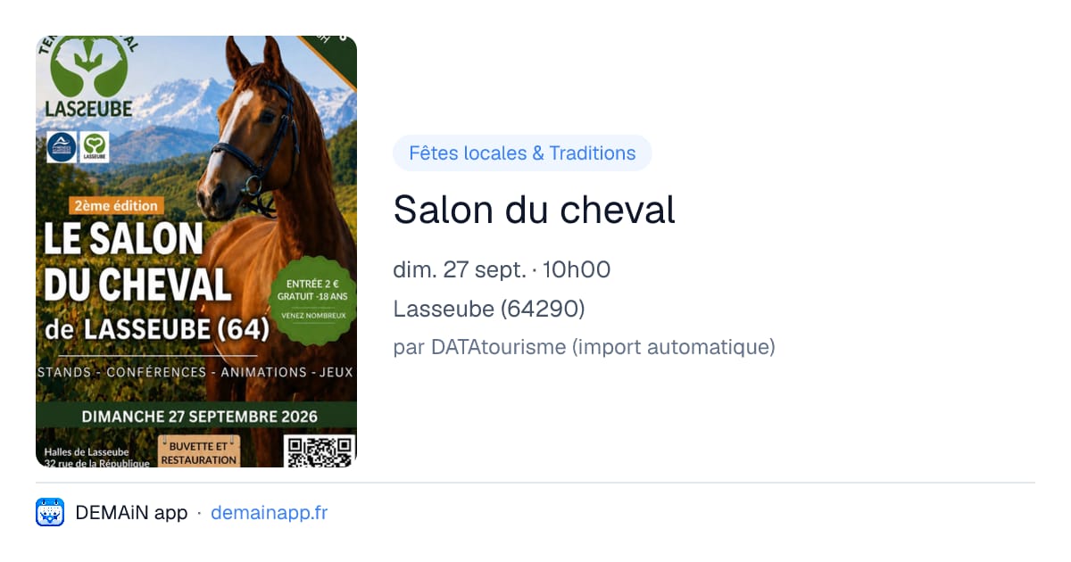 Salon du cheval — Lasseube