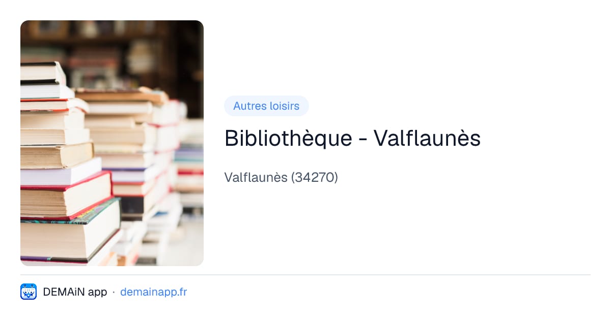 Bibliothèque - Valflaunès — Valflaunès