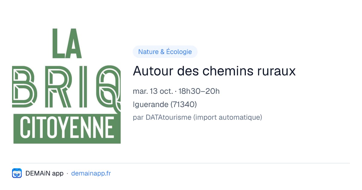 Autour des chemins ruraux — Iguerande