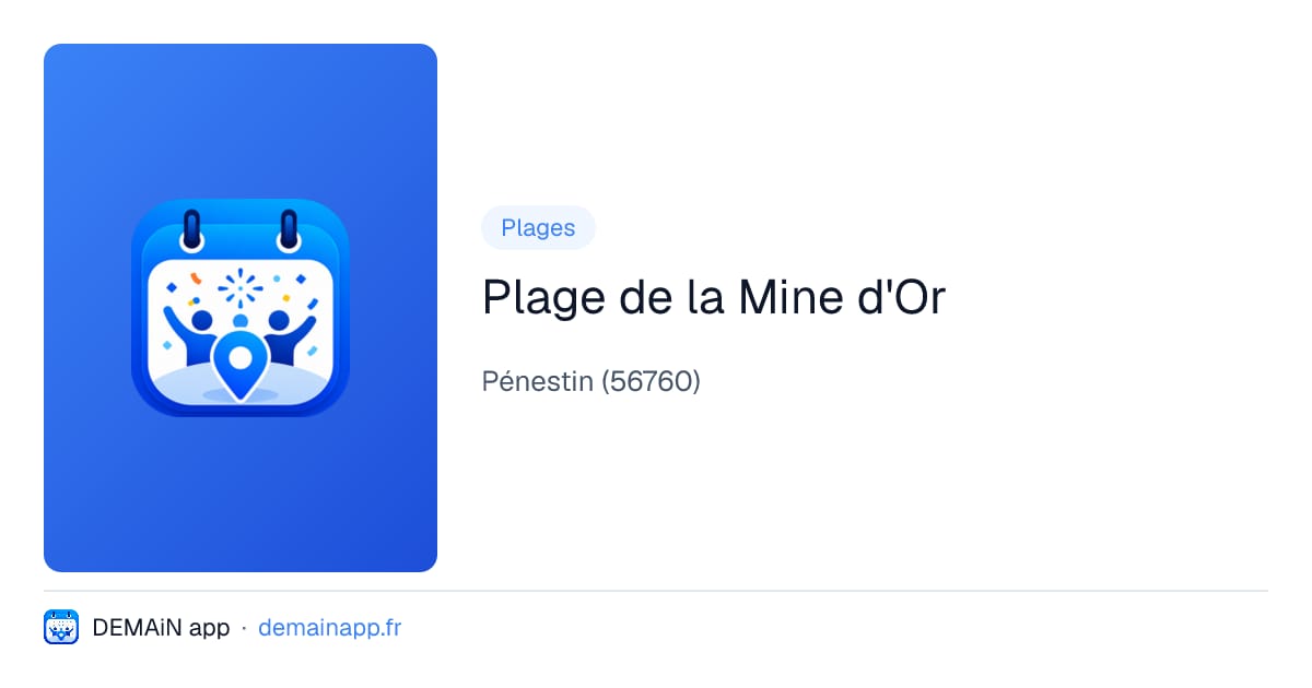 Plage de la Mine d'Or — Pénestin