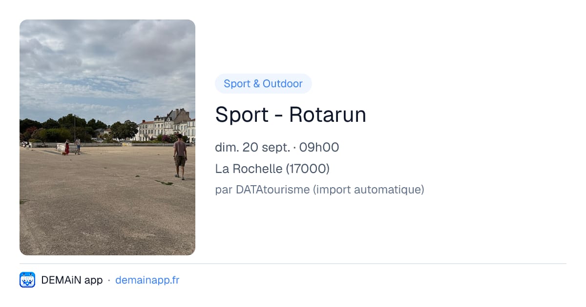Sport - Rotarun — La Rochelle