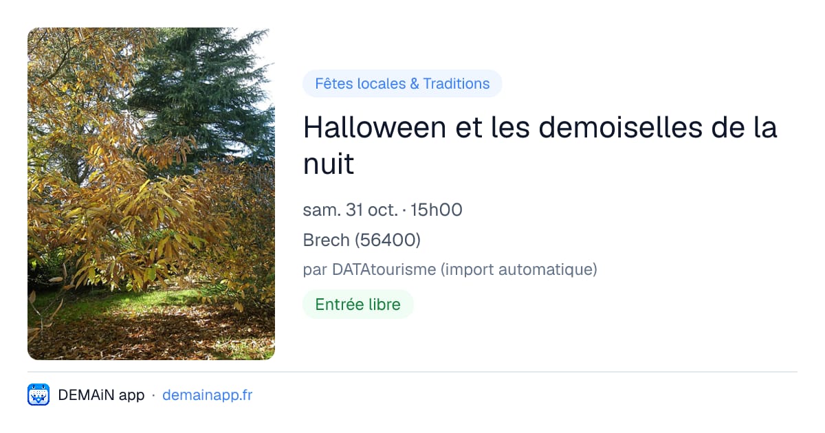 Halloween et les demoiselles de la nuit — Brech