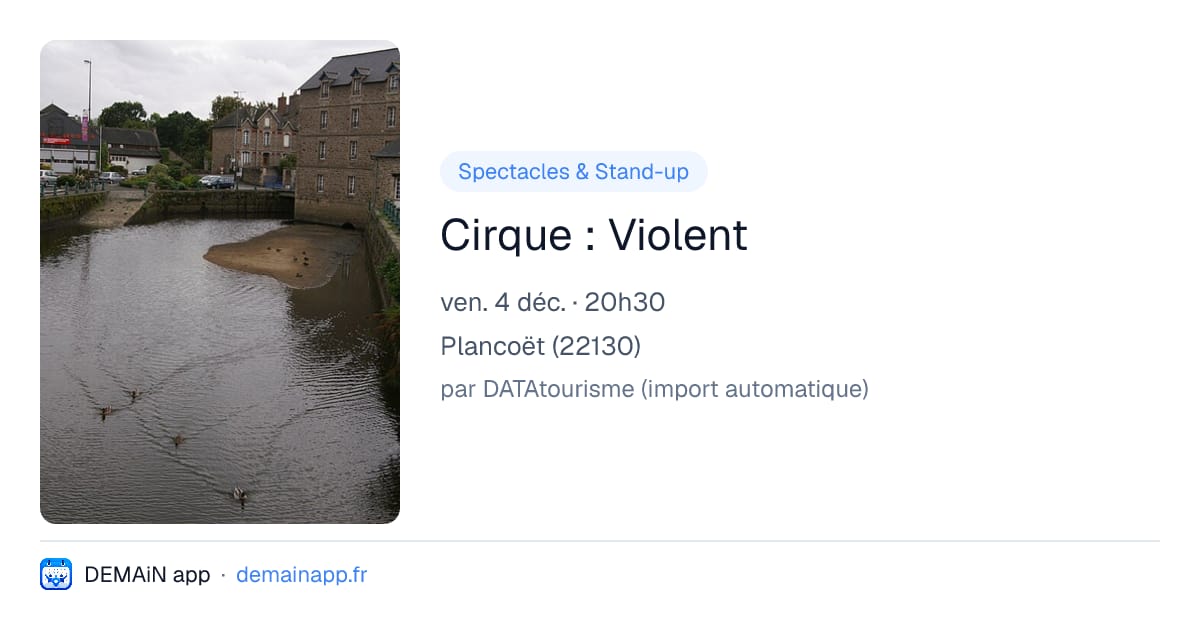 Cirque : Violent — Plancoët