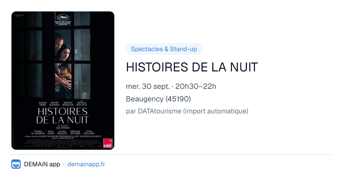 HISTOIRES DE LA NUIT — Beaugency