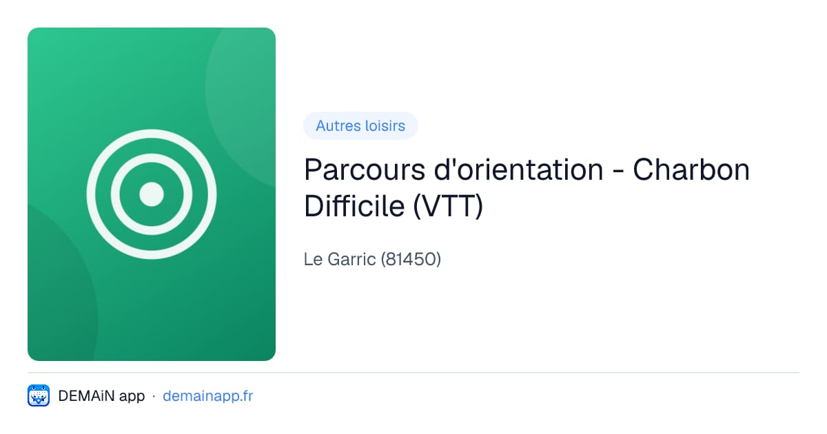 Parcours d'orientation - Charbon Difficile (VTT) — Le Garric