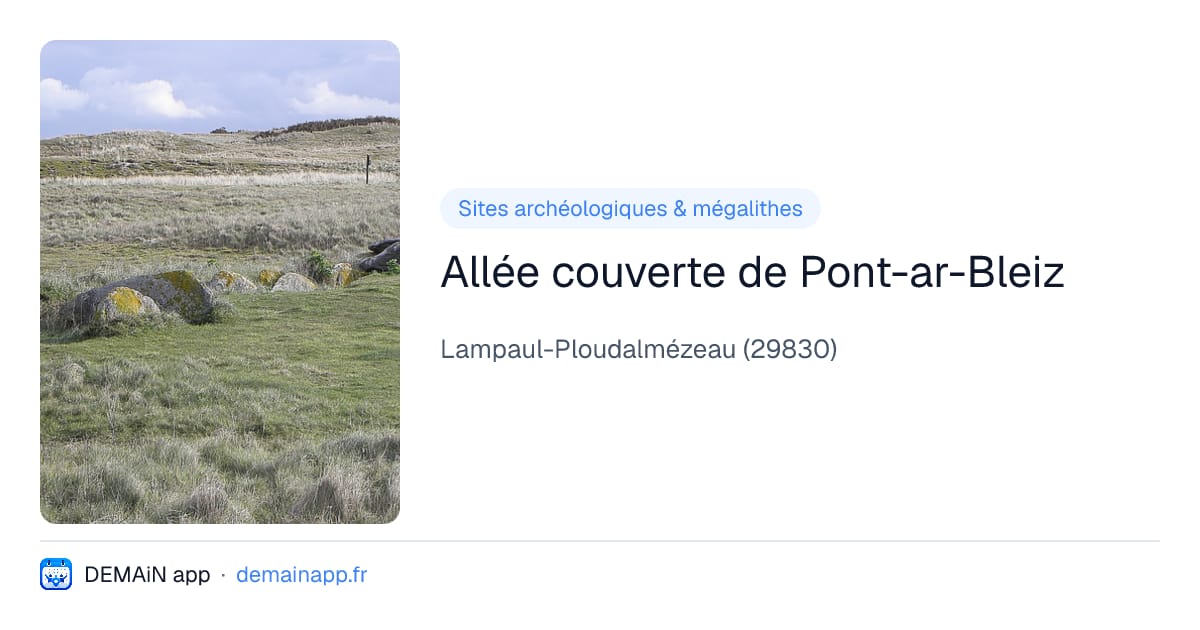 Allée couverte de Pont-ar-Bleiz — Lampaul-Ploudalmézeau