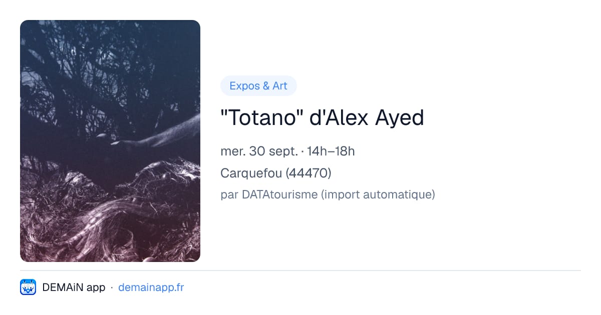 "Totano" d'Alex Ayed — Carquefou