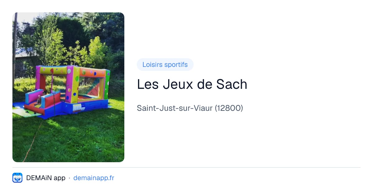 Les Jeux de Sach — Saint-Just-sur-Viaur