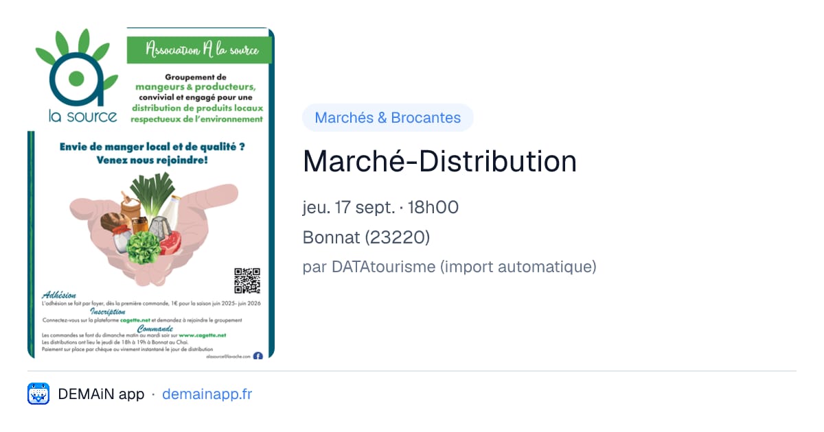 Marché-Distribution — Bonnat