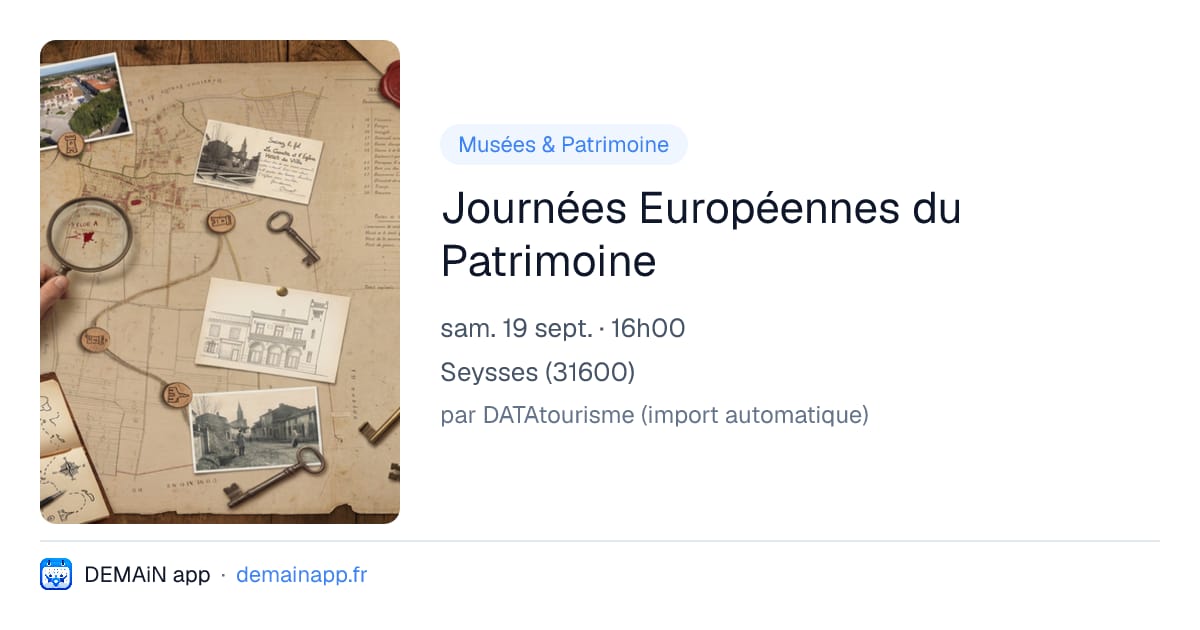 Journées Européennes du Patrimoine — Seysses