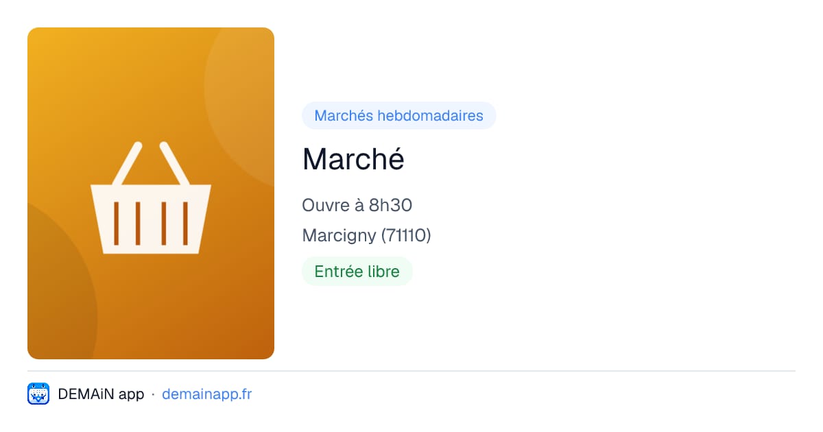Marché — Marcigny