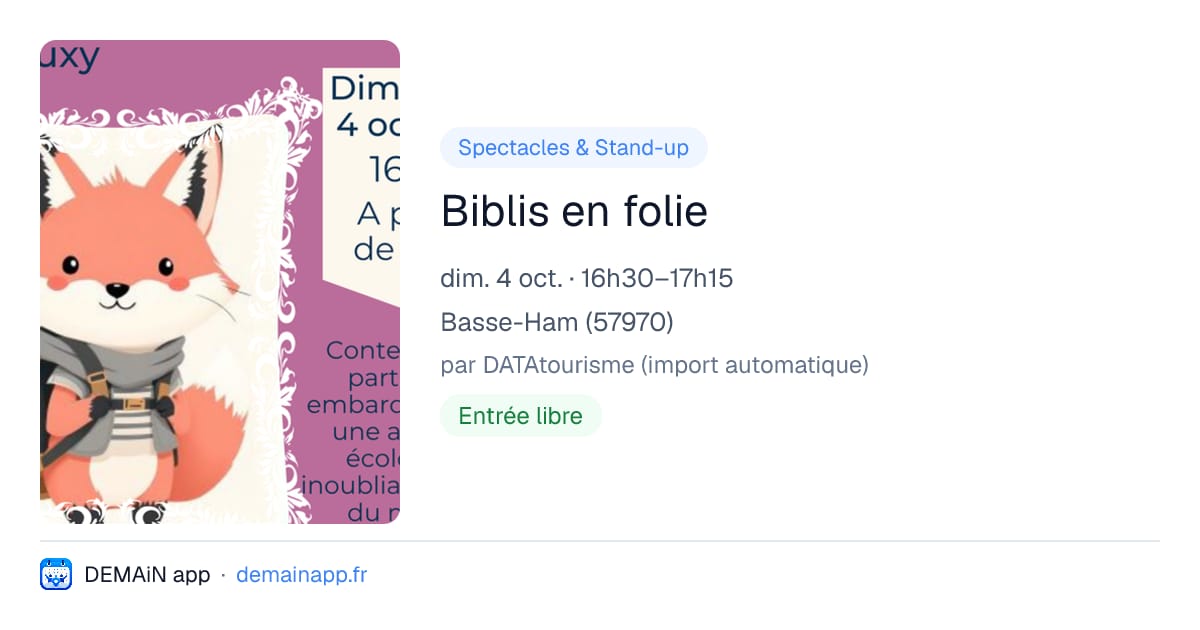 Biblis en folie — Basse-Ham