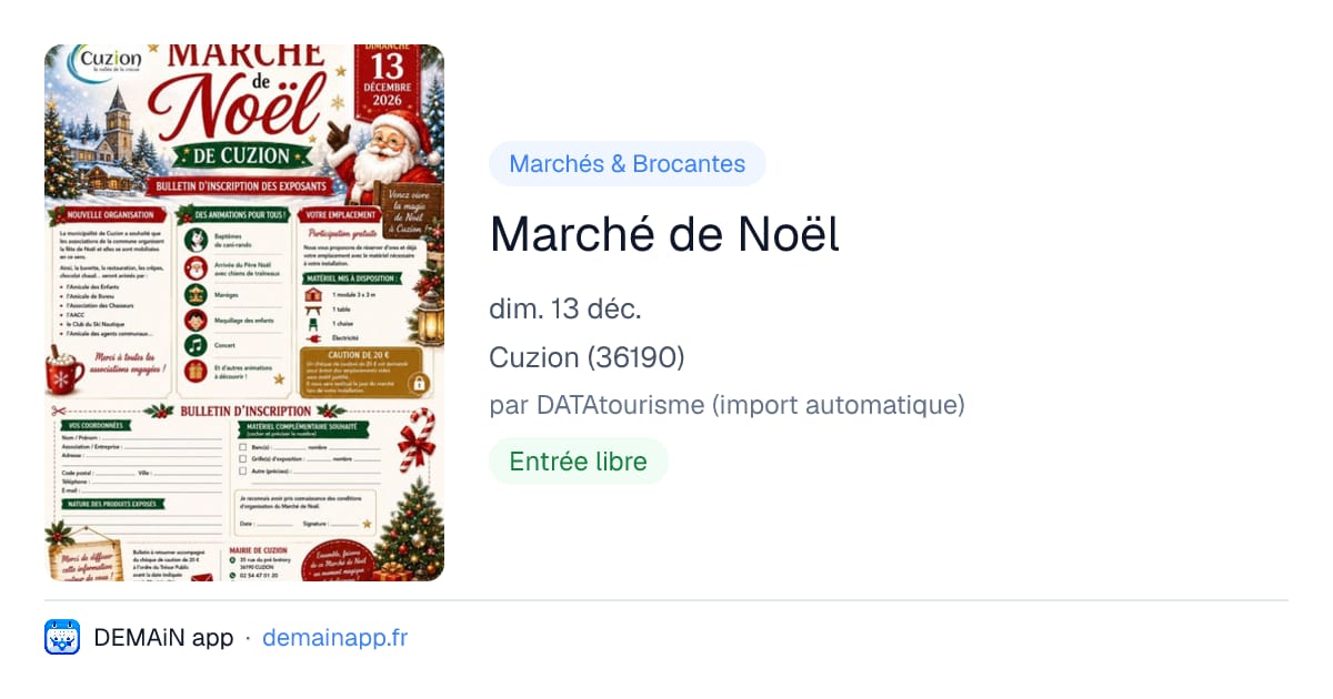 Marché de Noël — Cuzion