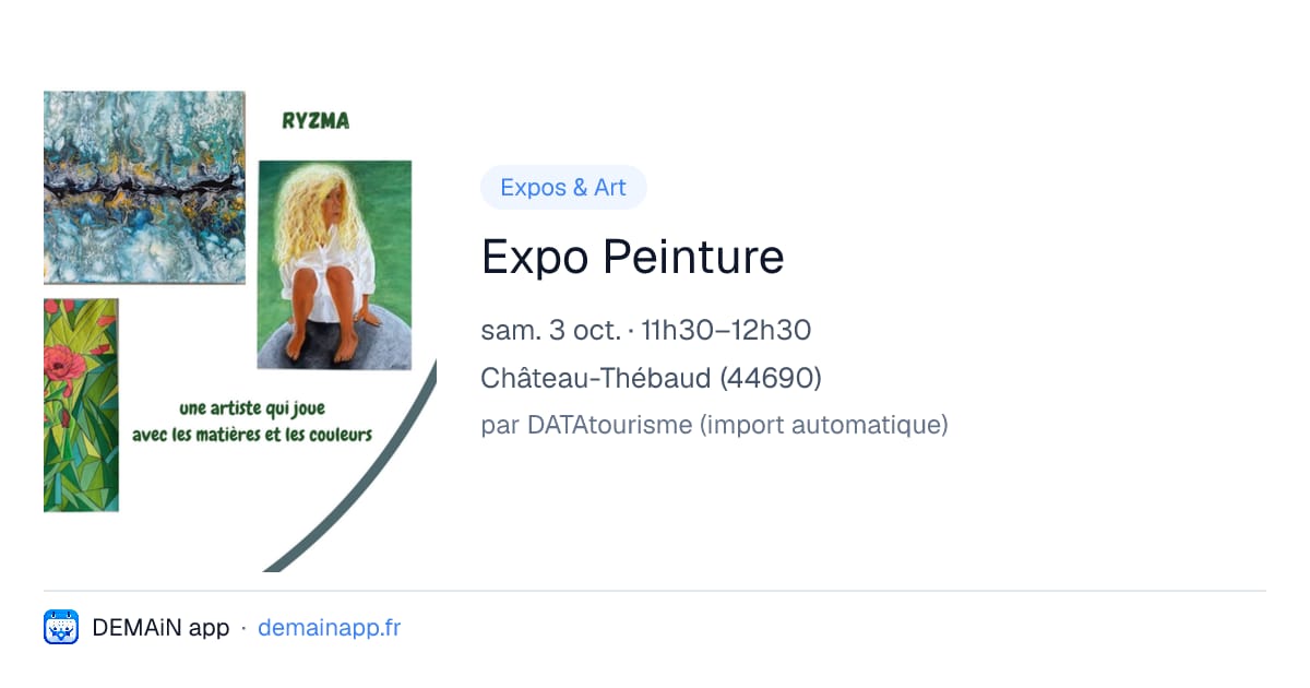 Expo Peinture — Château-Thébaud