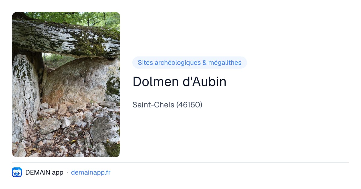 Dolmen d'Aubin — Saint-Chels