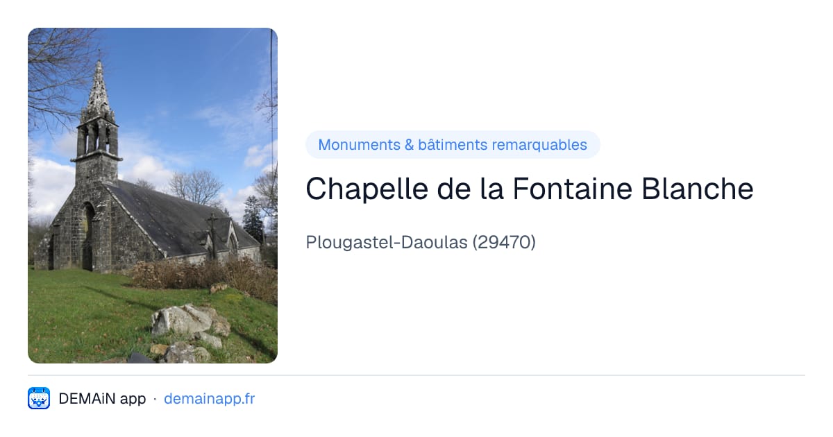Chapelle de la Fontaine Blanche — Plougastel-Daoulas