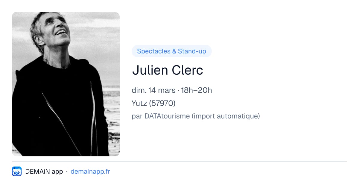 Julien Clerc — Yutz