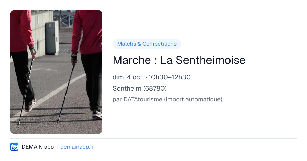 Marche : La Sentheimoise — Sentheim