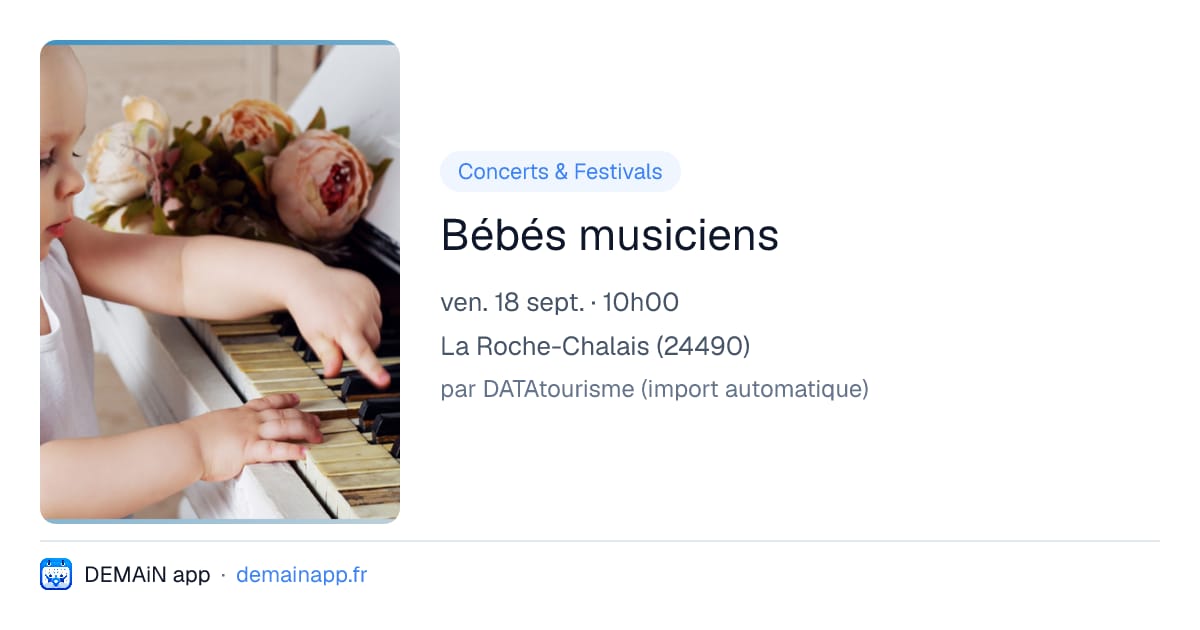 Bébés musiciens — La Roche-Chalais