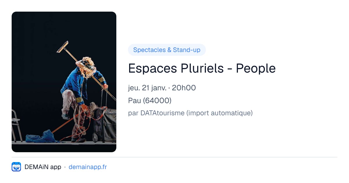 Espaces Pluriels - People — Pau