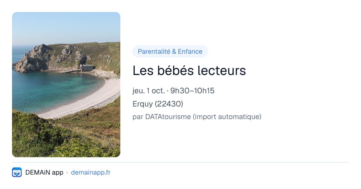 Les bébés lecteurs — Erquy