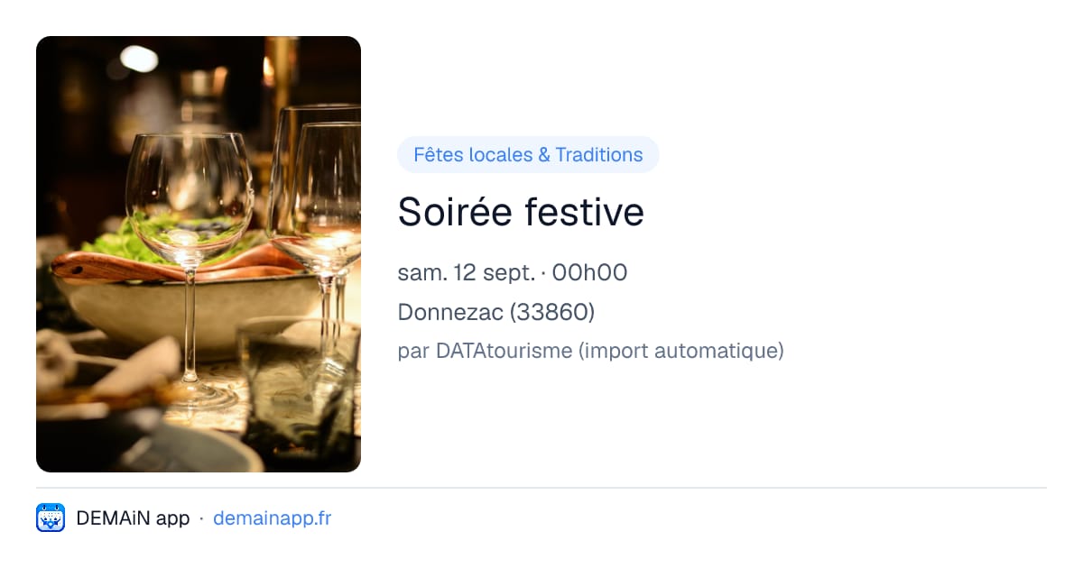 Soirée festive — Donnezac