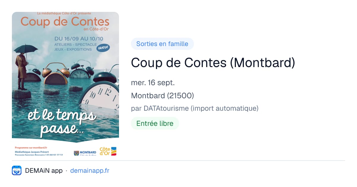 Coup de Contes (Montbard) — Montbard