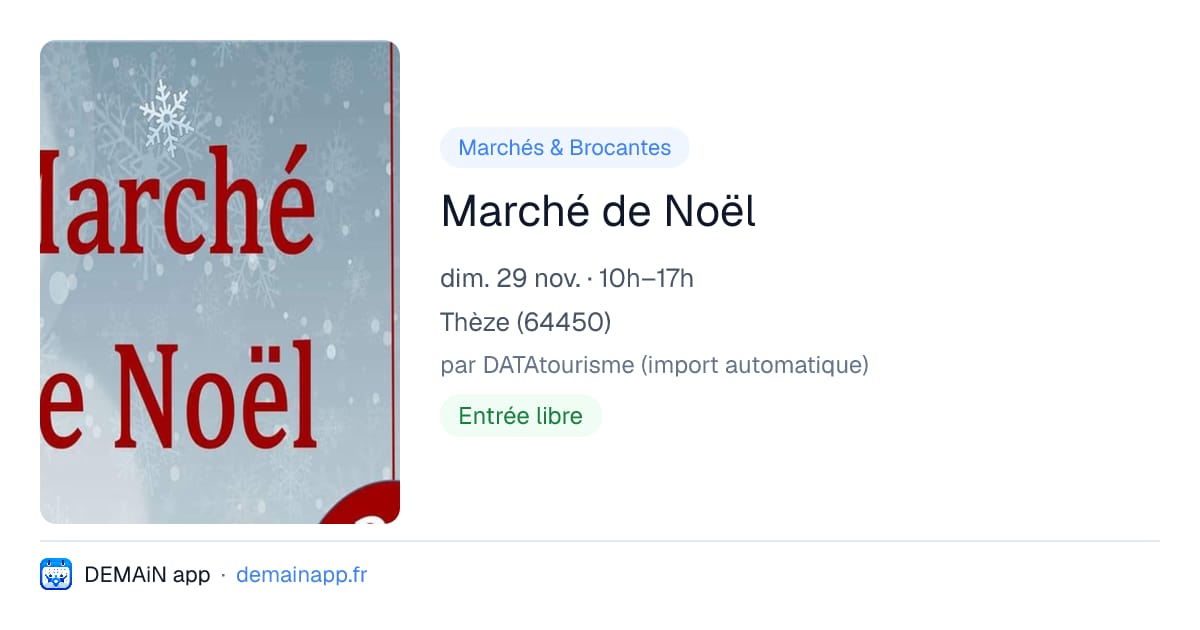 Marché de Noël — Thèze