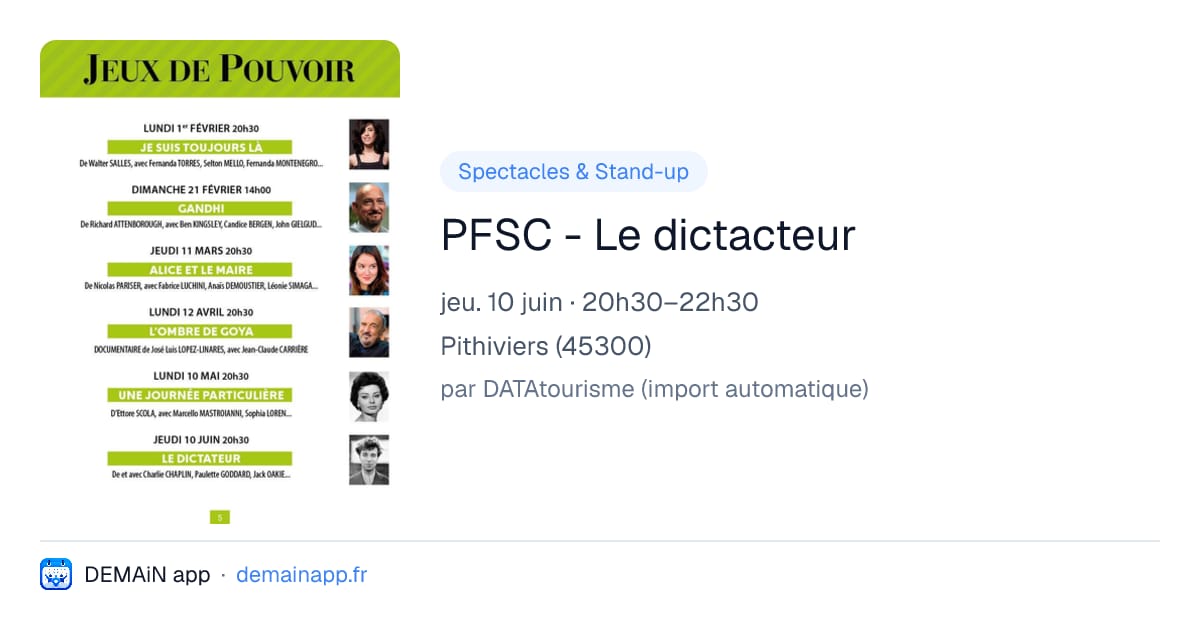 PFSC - Le dictacteur — Pithiviers