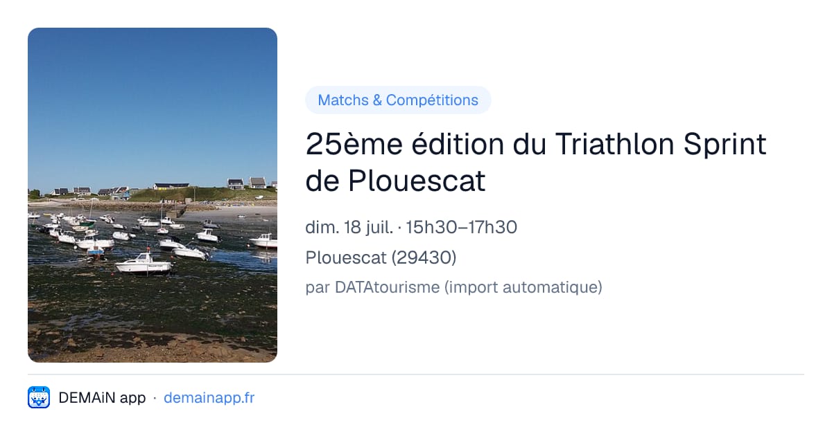25ème édition du Triathlon Sprint de Plouescat — Plouescat