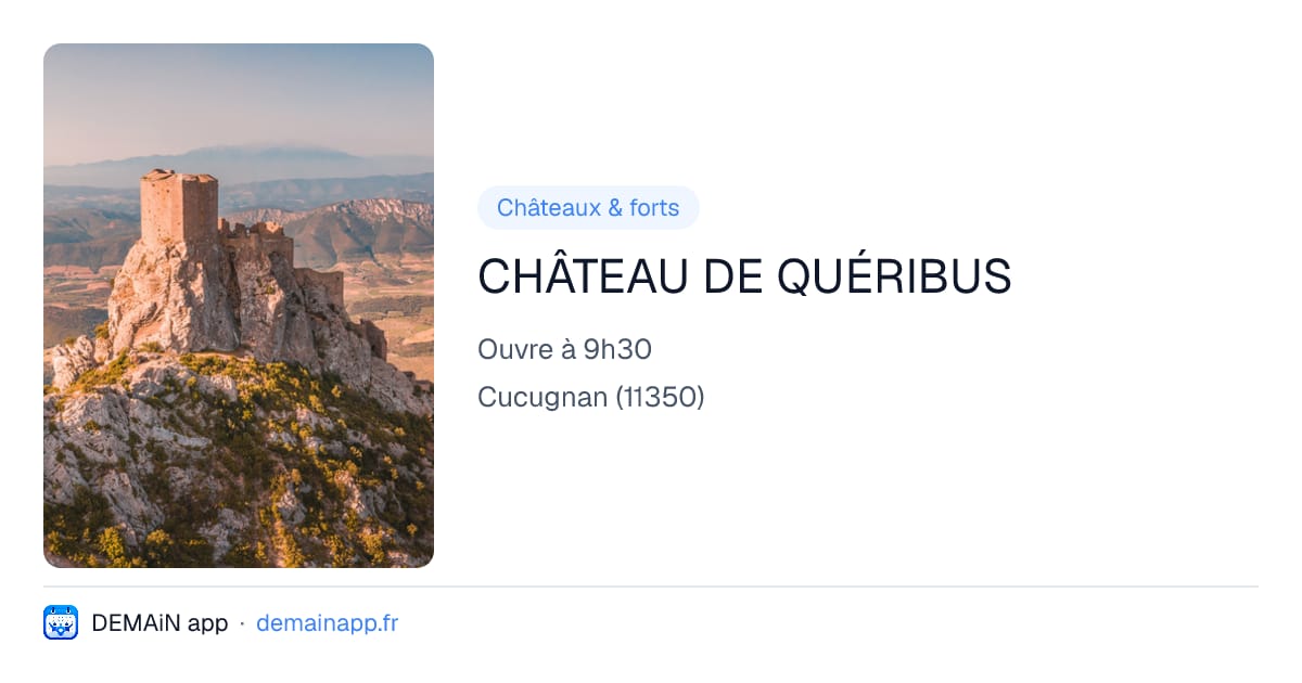 CHÂTEAU DE QUÉRIBUS — Cucugnan