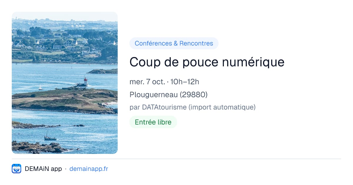 Coup de pouce numérique — Plouguerneau