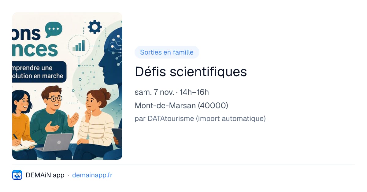 Défis scientifiques — Mont-de-Marsan