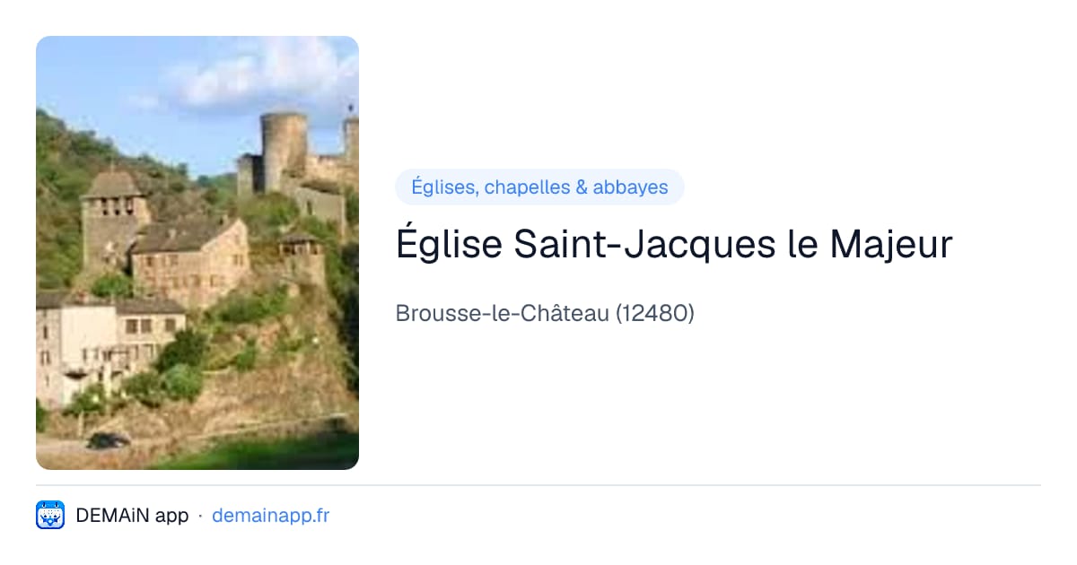Église Saint-Jacques le Majeur — Brousse-le-Château