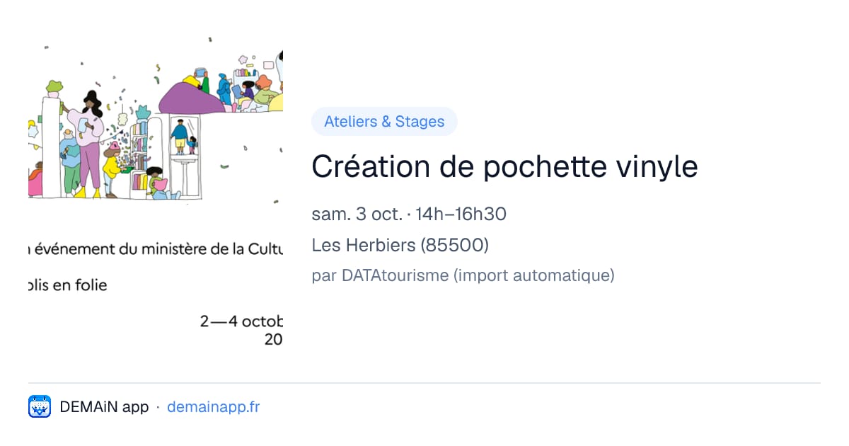 Création de pochette vinyle — Les Herbiers