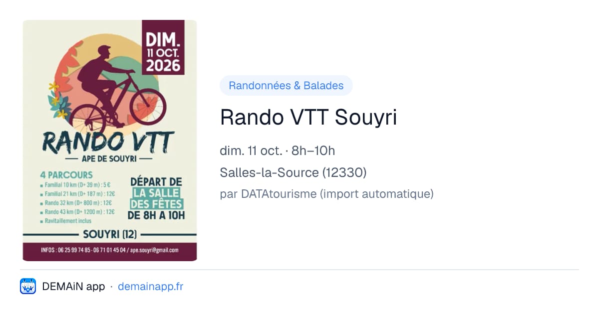 Rando VTT Souyri — Salles-la-Source