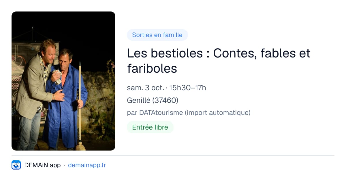 Les bestioles : Contes, fables et fariboles — Genillé