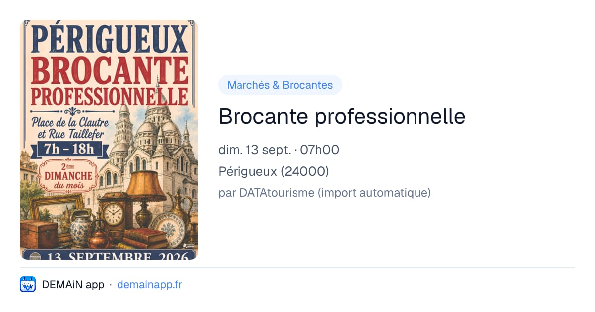 Brocante professionnelle — Périgueux