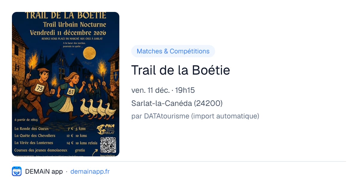 Trail de la Boétie — Sarlat-la-Canéda