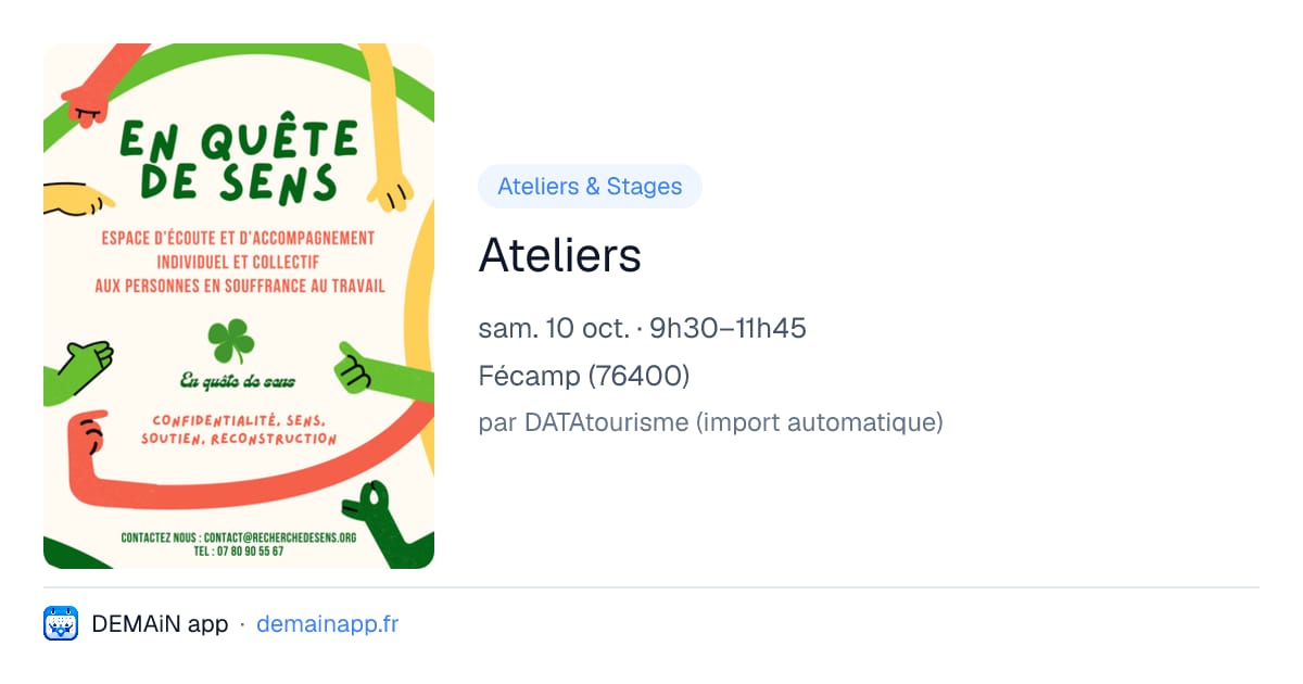 Ateliers — Fécamp