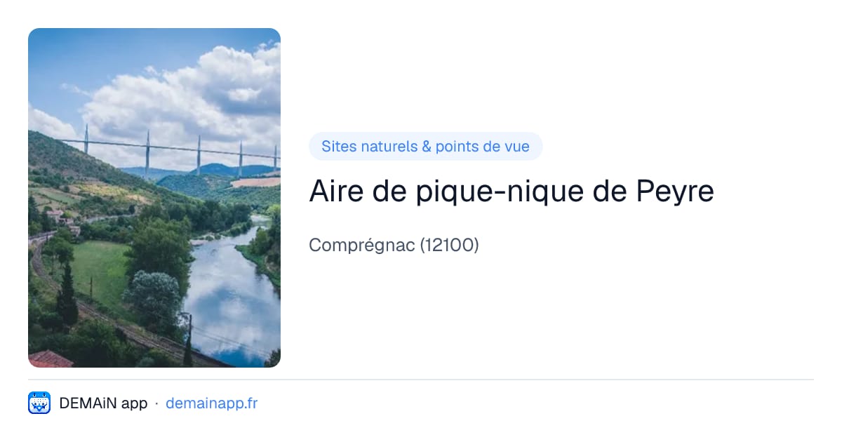 Aire de pique-nique de Peyre — Comprégnac